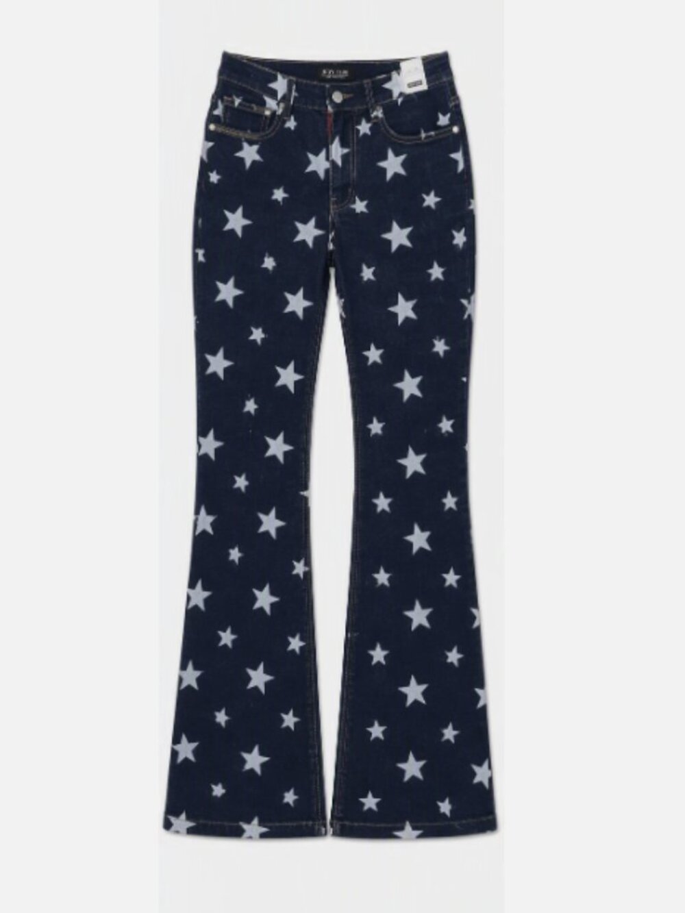 [NWT] Judy Blue High-Waist Flare Jeans w/White Stars; Size 11/30 (Women's)